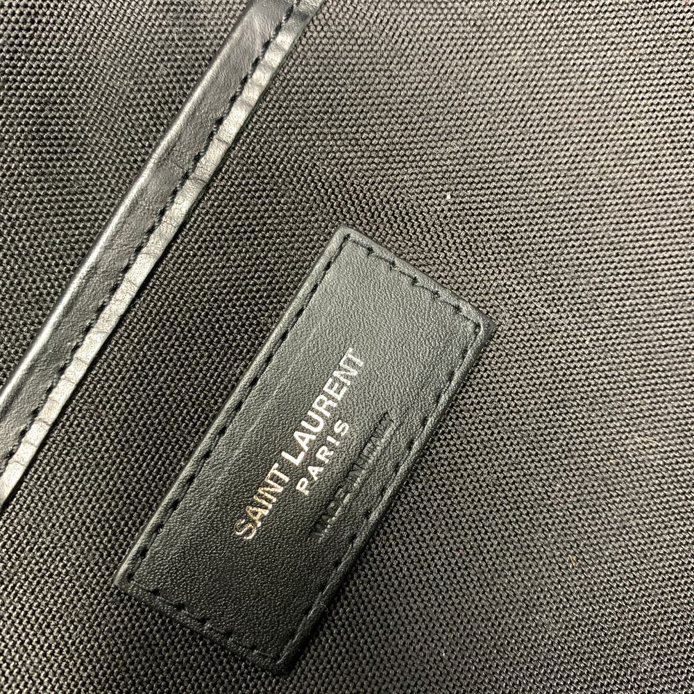 Saint Laurent City Glitter Backpack In Black Silver Multi Adjustable Straps - Picture 7 of 11